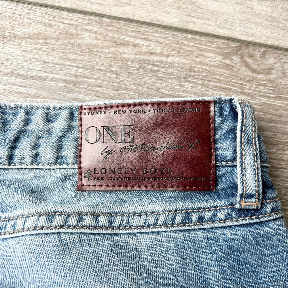 One Teaspoon Lonely Boys Distressed Jeans in Blue Buoy - Picture 15 of 16